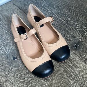 Leather Mary Jane flats